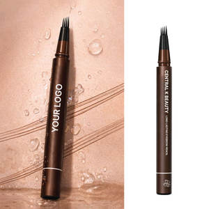 Crayon à sourcils imperméable à pointe fourchue, liquide fin professionnel longue durée avec brosse douce - Product Image 5