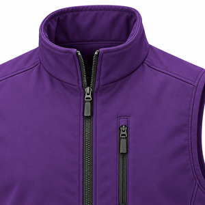 Custom Logo Fashion <b>Men</b> Softshell Winter Zipper Sleeveless Sports Casual Fleece Softshell <b>Vest</b> For <b>Men's</b> - Product Image 4