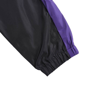<b>Men's</b> Hooded Color Blocking Windproof Racer <b>Jacket</b> With Zipper Closure Spring Sporty Style Polyester Outerwear - Product Image 5