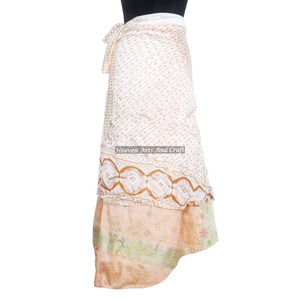 Flowing Silk Beach Wrap <b>Skirt</b> Dress <b>Boho</b> Stylish Multi Color Summer Wear Comfortable Fashion <b>Boho</b> Hippie Size Plus Size Waist - Product Image 4