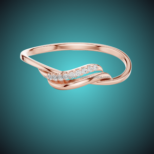 Babe Jewelry Anillo de declaración de moda de plata de 10K para mujer con diamante CZ - Product Image 1