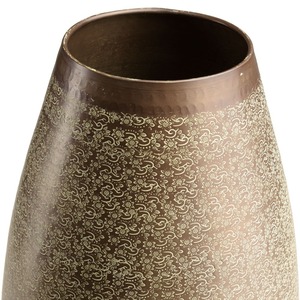 Jarrón de Mesa Bloom Ready con Acabado Dorado Tradicional, Diseño de Pedestal Hecho a Mano, 34 cm de Altura - Product Image 5