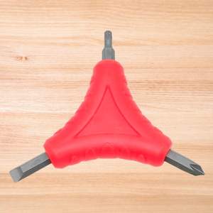 Tournevis multifonction 3-en-1 Torx, Hex, Slotted, Pozidriv, Phillips avec embout antidérapant, magnétique et forme triangulaire - Product Image 1