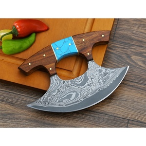 Couteau à découper en acier Damas, manche en bois, forgé à la main, ambidextre, lame de 4-5,9 pouces, épaisseur de 3,0 mm, style artisanal écologique - Product Image 4