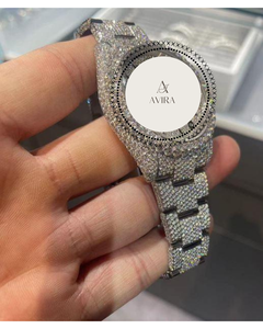 Montre en acier inoxydable robuste et durable avec cadran noir pour homme et femme, idéale pour les mariages et les soirées, en vente pour l'exportation - Product Image 5