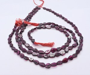 Natural Rhodolite <b>Garnet</b> Smooth Pear Shape Beads 5x8MM Red Rhodolite <b>Garnet</b> Gemstone Beads 14 Inch Fancy Pear Shape Jewelry - Product Image 5