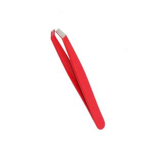 Wholesale Cosmetics Personalized Professional Slanted Tip Multicolor Lightweight Fashion <b>Volume</b> Eyelash Tweezers Stainless Steel - Product Image 2