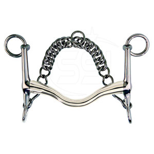 Mors Pelham en acier inoxydable de haute qualité pour l'équitation récréative et l'entraînement, durable avec structure Pelham - Product Image 6