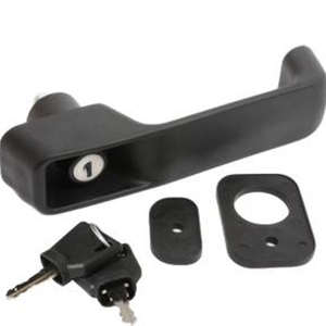 DOOR HANDLE 180.6x30MM 123/04067 fit for JCB Backhoe Loader 3CX 4CX Cab Door Exterior OEM Part - Product Image 1