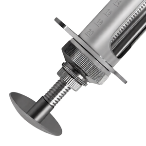 กระบอกฉีดยาสัตว์ขนาด 20 ซีซี ทำจากโลหะสแตนเลส พร้อมสกรูล็อค ใช้ซ้ำได้ สำหรับป้อนยาสัตว์ - Product Image 5