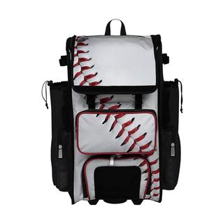 Custom Made Logo Printed Baseball Gear <b>Backpack</b> Durable Cotton Fabric 30-<b>40L</b> Large Space Bat Compartment Sports Bag Waterproof - Product Image 6