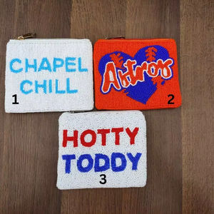 Monedero con bordado de cuentas, mini monedero con cremallera, con aroma a dinero y cuentas de colores, ideal para fiestas y regalos para mujeres y niñas. - Product Image 1