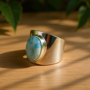 Anillo de Moda de Larimar de 7.7 Gramos - Product Image 3