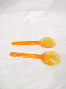 Ensemble de couverts à salade en résine écologique de haute qualité, fabriqué à la main en Inde, artisanat, modèle RSD, en vente en gros - Product Image 6