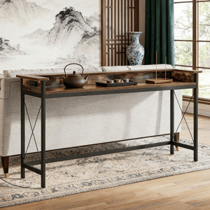 Console longue de luxe moderne en bois massif, mobilier contemporain pour entrée, appartement, hôtel, salon - Product Image 6