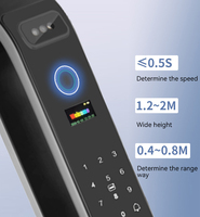 Produsen Smart Lock Logo OEM Smart Keypad Door Lock Tuya atau TT Biometric Fingerprint Aluminium Door Smart Lock Door dengan Ai