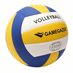 Ballon de volley-ball professionnel personnalisé avec logo OEM, en PU, taille 5, léger, durable, cousu à la machine, pour entraînement en intérieur et en extérieur, couleur personnalisée - Product Image 4