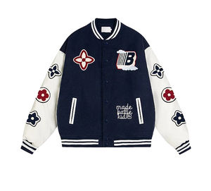 Veste bomber à capuche coupe-vent en toile personnalisée pour homme, style streetwear - Product Image 1