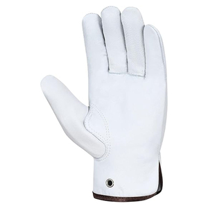 Gants de sécurité en cuir blanc, longueur poignet, non doublés, respirants, style uni, pour services professionnels, utilisation printemps-automne - Product Image 4