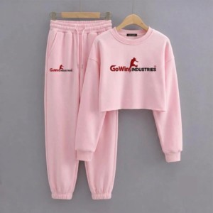 Custom 3D Embroidery Tracksuit / Puff Embroidery Sweat suit OEM Custom Logo Tracksuit Heavyweight Fleece Tracksuit - Product Image 1