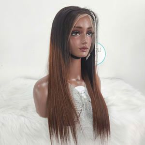 Peluca de Cabello Humano Vietnamita 100% Natural, Liso Extremo, de 30 Pulgadas, Doble Trama, Larga, Transparente para Encaje, Gorra Pequeña - Product Image 2