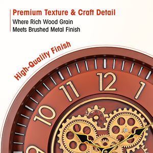 Nuevo reloj de pared giratorio/con dígitos en movimiento, con engranajes reales, para oficina, con números grandes, para decoración de sala de estar. - Product Image 4
