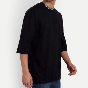 เสื้อยืดคอกลมแขนสั้นผู้ชายทรงปกติ สีดำ ผ้าฝ้าย พิมพ์ลายสกรีน ระบายอากาศได้ดี ผ้าเจอร์ซีย์ ไม่เป็นขุย - Product Image 1