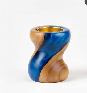 Quemador de incienso árabe de madera hecho a mano, Mabkhara, quemador de incienso Oud, decoración islámica para el hogar, regalo. - Product Image 6