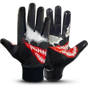 Gants de football personnalisés à doigts complets, respirants, pour l'entraînement, avec fermeture auto-agrippante, pour toutes les saisons - Product Image 2