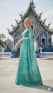 Sari prêt-à-porter et chemisier prêt-à-porter en tissu viscose soie de qualité supérieure, vêtements indiens et pakistanais traditionnels. - Product Image 2