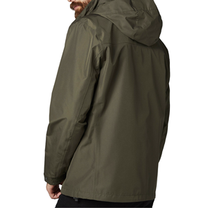 Chaqueta Impermeable de Senderismo para Hombre con Logotipo Personalizado, Cortavientos de Última Tendencia con Capucha y Cremallera Completa, Chaqueta de Lluvia de Tela Revestida - Product Image 2