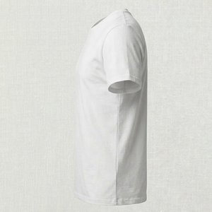 T-shirt da uomo bianca girocollo a maniche corte più richiesta, con stampa grafica vintage di testa di cervo, <span class=keywords><strong>barba</strong></span> e pipa, stile boscaiolo - Product Image 6