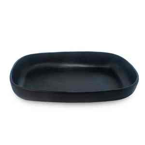 Handmade Polyresin Multi-Function Serving Tray Marble Texture Swirl for Hotel Home Use Oval Shape Tray for Food Serving - Product Image 4