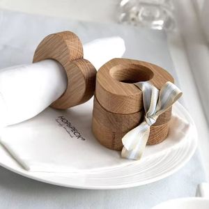 Anillos de Servilleta de Madera con Logotipo Personalizado al por Mayor, Hechos a Mano, Ecológicos, Diseño Moderno, Decoración Artesanal para Mesa de Boda - Product Image 4