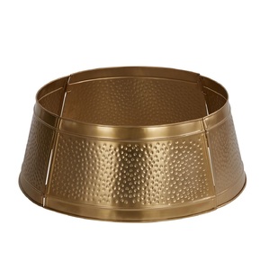 High Selling Decorative Metal <b>Christmas</b> <b>Tree</b> Collar <b>Christmas</b> Metal Iron Hammered <b>Tree</b> Collar Natural Look Custom Size Shape - Product Image 2