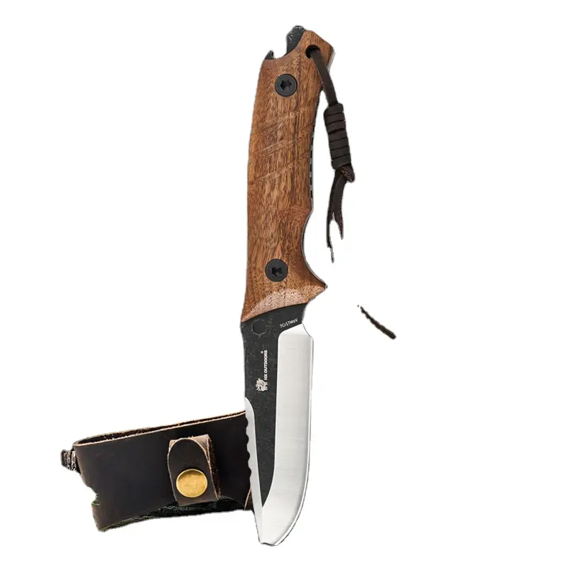 ダマスカス鋼ナイフ製造キットDIYには、ナイフ製造用のブランクブレードピンレザーシースハンドルスケールが含まれています