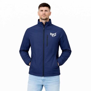 Men’s Custom Lightweight <b>Zip</b>-<b>Up</b> <b>Jacket</b> with Contrasting Color Design – High-Quality Wholesale Sportswear for USA Buyers - Product Image 1
