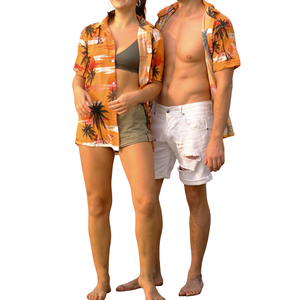 Camisa Casual Estampada para Mujer, Estilo Explorador junto a la Piscina, Cuello Suave, Dobladillo Veraniego, Top Informal para Playa y Aire Libre, Proveedor Mayorista - Product Image 6