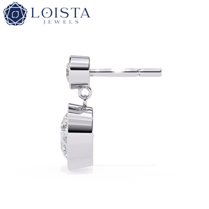 Lab Grown Diamond Round Brilient Cut For Engagement <b>Earring</b> With IGI certified Women's Luxury Jewelry - Product Image 3