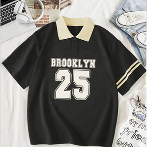 เสื้อโปโลแขนสั้นสำหรับผู้ชายเสื้อโปโลแขนสั้นลายทางแบบบ็อกซี่ฟิตแบบว่างเสื้อโปโลแขนสั้นลายทางออกแบบโลโก้ได้ตามต้องการ - Product Image 1