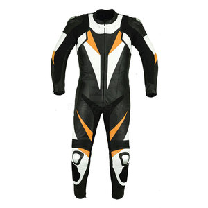 Combinaison de moto en cuir respirante, coupe-vent et élégante, à manches longues pour homme, toutes saisons, confort et sécurité - Product Image 1