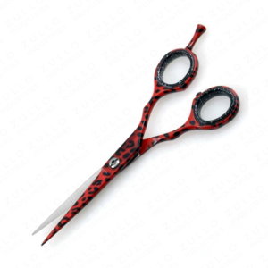Professional Red and Black <b>Barber</b> Scissors Stainless Steel Hair Cutting Shears with Sharp Straight <b>Blade</b> - Product Image 5