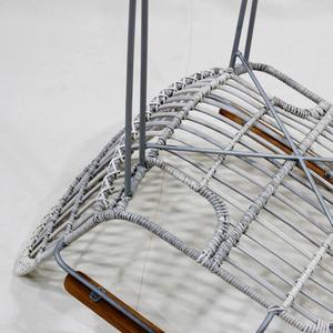 Comhome เก้าอี้หวายพลาสติกทนทานเฟอร์นิเจอร์ห้องนั่งเล่นที่ทันสมัยพร้อมหมอนอิงลึก - Product Image 3