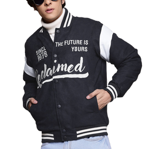 Custom Vintage School College <b>Mens</b> Varisty <b>Jackets</b> Leather sleeves Wool Letterman Crop <b>Varsity</b> <b>Jacket</b> ladies baseball chenille - Product Image 1