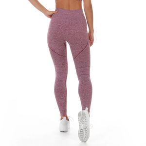 Leggings de sport et de yoga décontractés pour femmes, respirants, en molleton de coton/bambou, longueur genou, avec logo à la taille, pour l'hiver, la gym et le fitness - Product Image 5