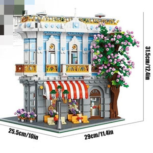 Set de Bloques de Construcción MOC, Restaurante Romántico Sakura, Arquitectura Europea, Tienda de Flores de Cerezo, Juguetes para Niños, Regalo de Cumpleaños y Festividades - Product Image 2