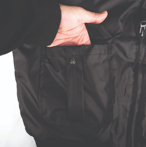 Veste de sécurité unisexe, bomber d'hiver, col en fourrure, fermeture éclair, imperméable, coupe-vent, légère, uniforme de patrouille isolé, personnalisable - Product Image 5