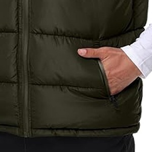 Puffer <b>Jacket</b> Customizable Winter Coat with Stand Collar <b>Canvas</b> Fabric Camo Print and Logo-Wholesale - Product Image 4