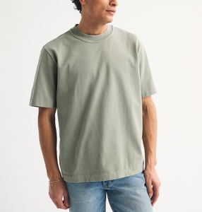 T-shirt à manches courtes pour homme, coupe ample oversize, grammage lourd 240 GSM, 100% coton, col rond vintage, épaules tombantes, uni, personnalisable avec logo - Product Image 6