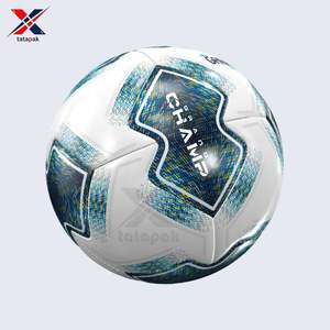 High Quality TATA PAK INDUSTRIES PU Leather Soccer Ball Blue-White Color Soft Touch Material Size 5 Outdoor Training Sports - Product Image 6